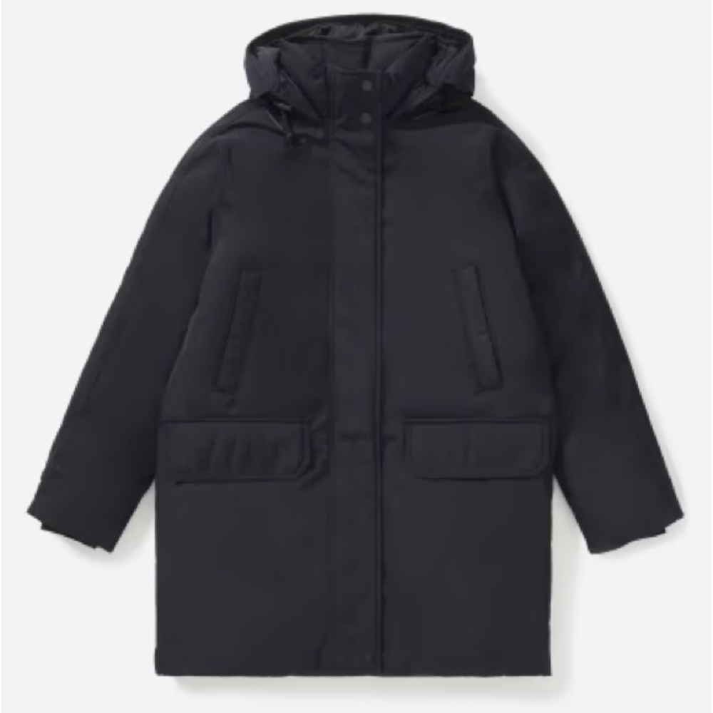 Everlane The ReNew Military Parka, Black Jacket